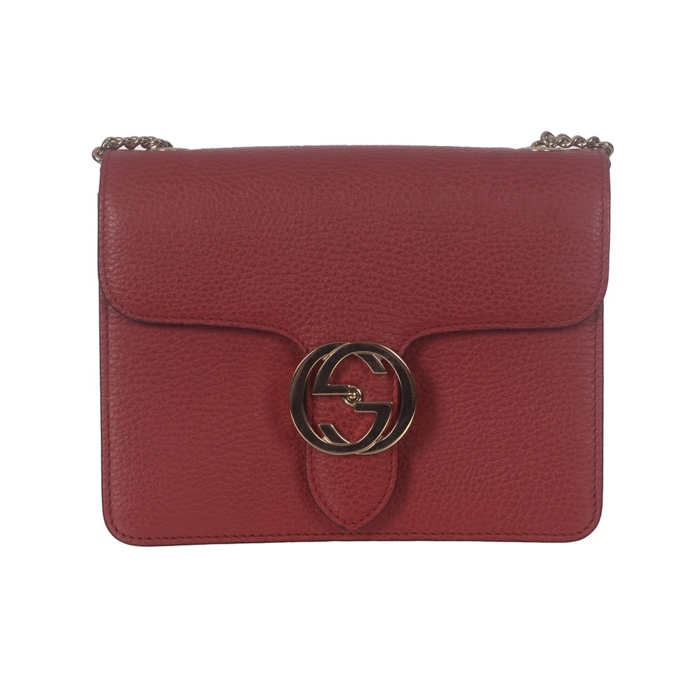 ♥️Gucci GG Red Marmont Leather Shoulder Bag♥️